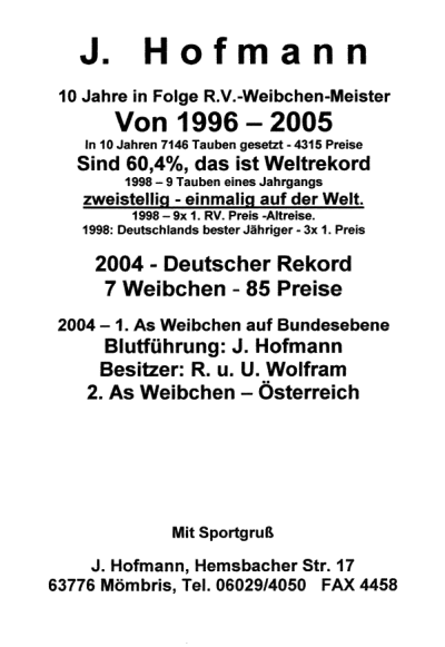 Vorank�ndigung!